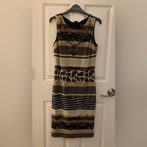 Frank Lyman mixed animal print dress